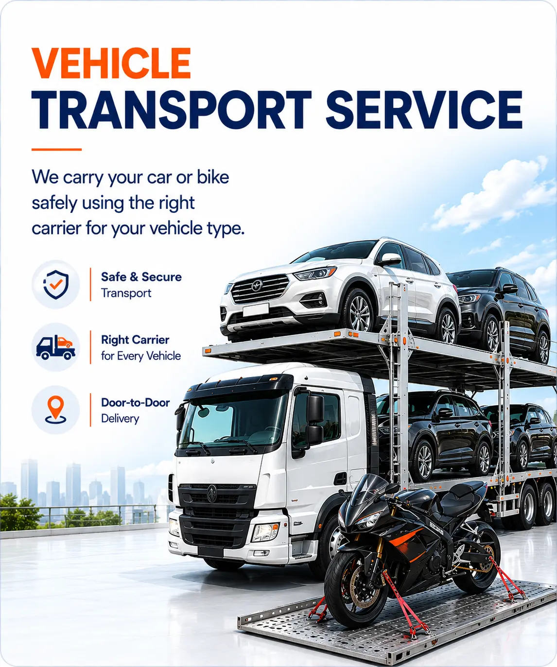 car bike transport service