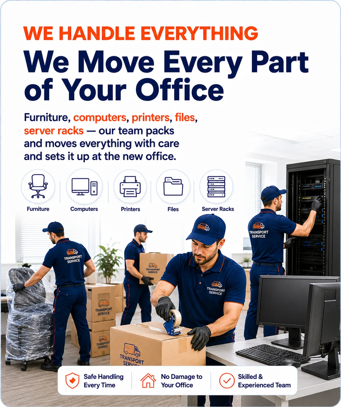 Office Relocation Service - Household packers & Movers