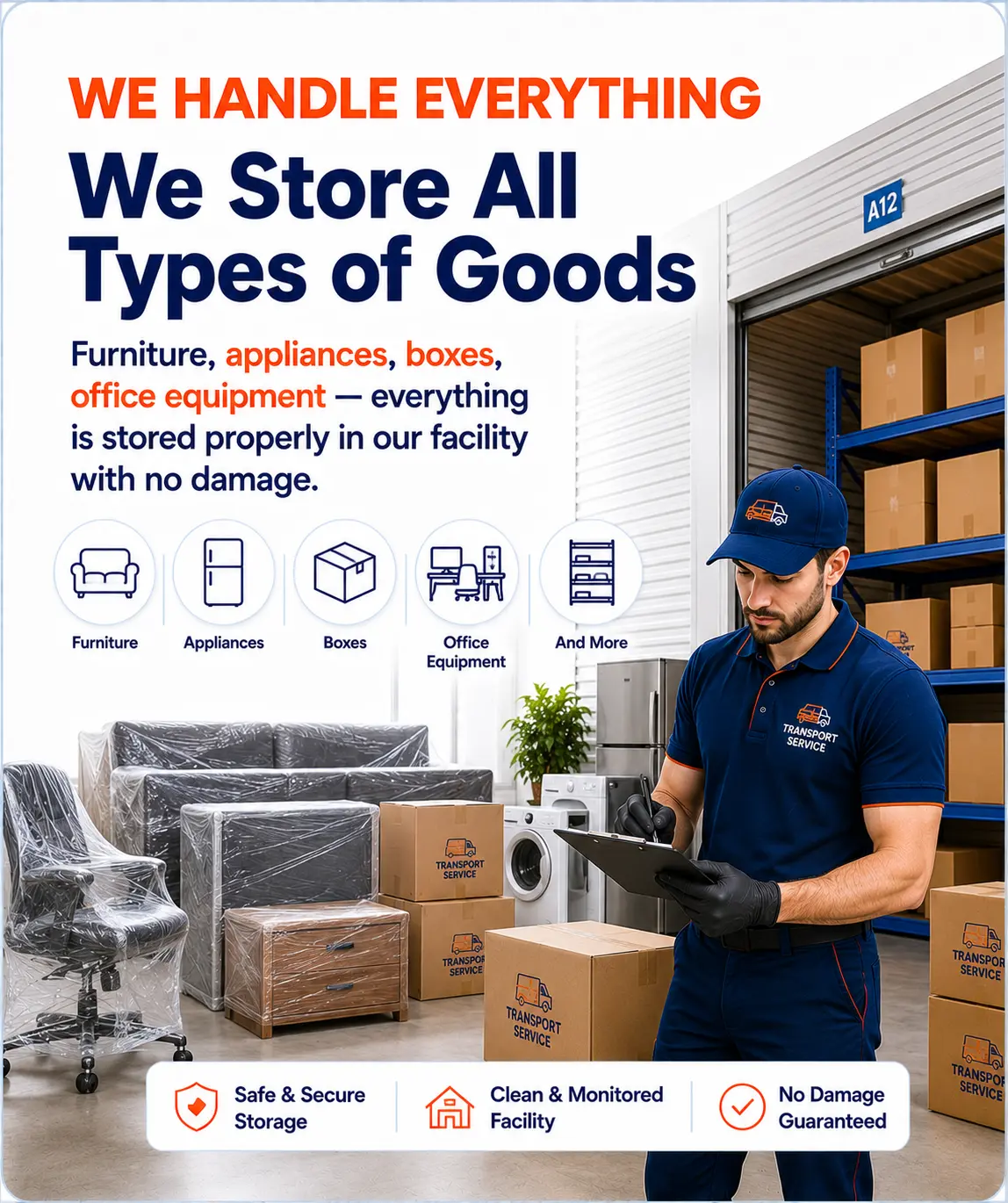 Warehouse Facility Service - Household packers and movers